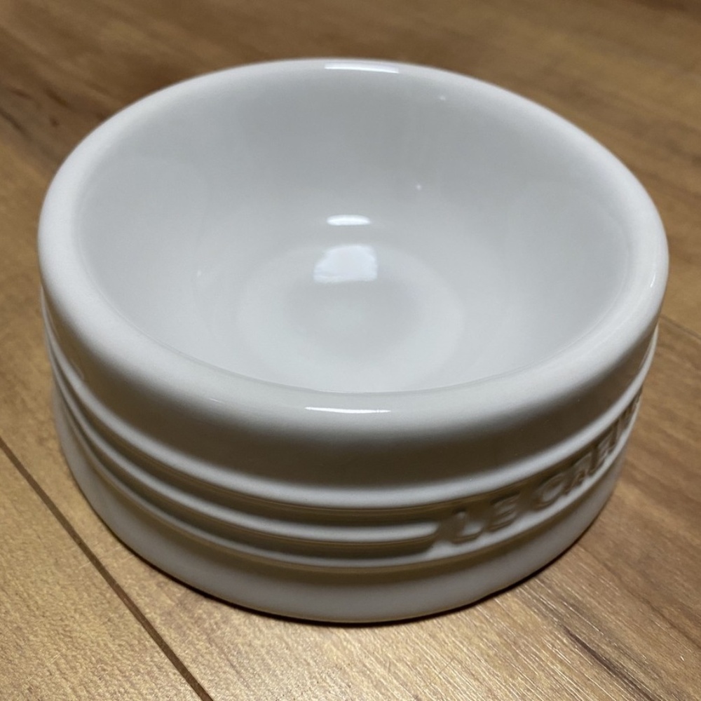 Le Creuset Pet Bowl (S) white For Pet Food Dog/Cat